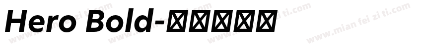 Hero Bold字体转换